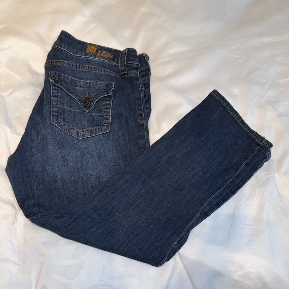 Kut from the Kloth Indigo Cropped Ankle Jeans